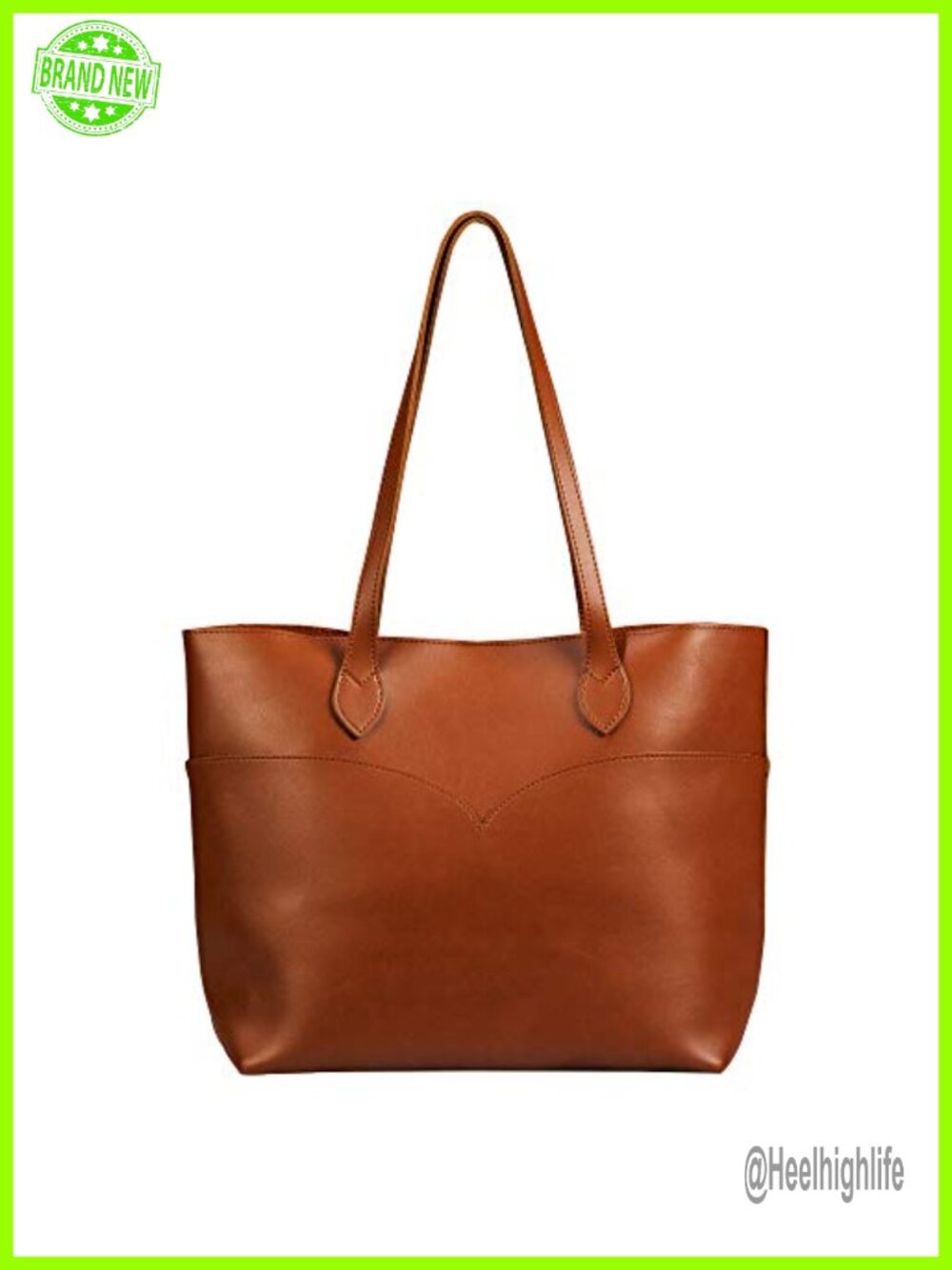 Vegan Leather Tote Bag with Detachable Clutch Snap Keyring
